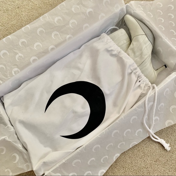 ❌SOLD❌ New Marine Serre Grey 50 Moiré Knee High Boots - Picture 9 of 11